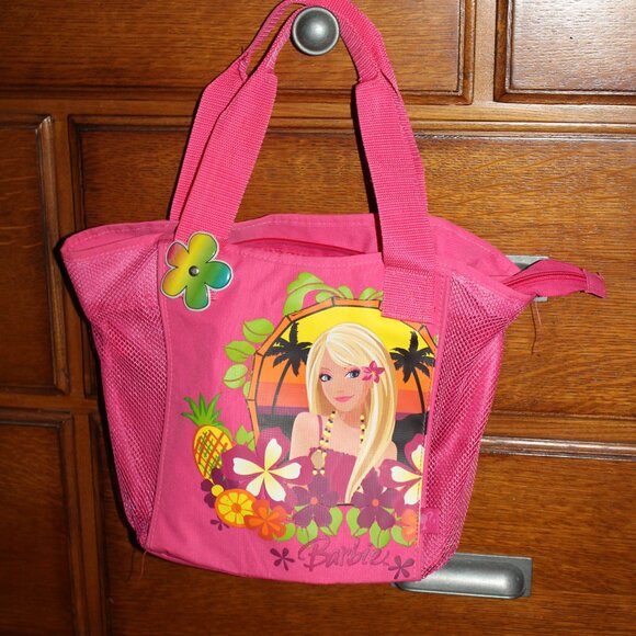 2009 Barbie Tote Bag Kid Size Pink - Picture 1 of 7